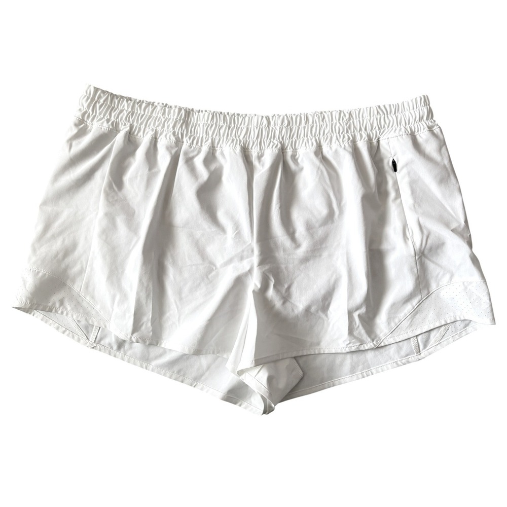 CALIA Short Women XL White High-Rise Infinity Short Run Collection 3" Inseam NWT